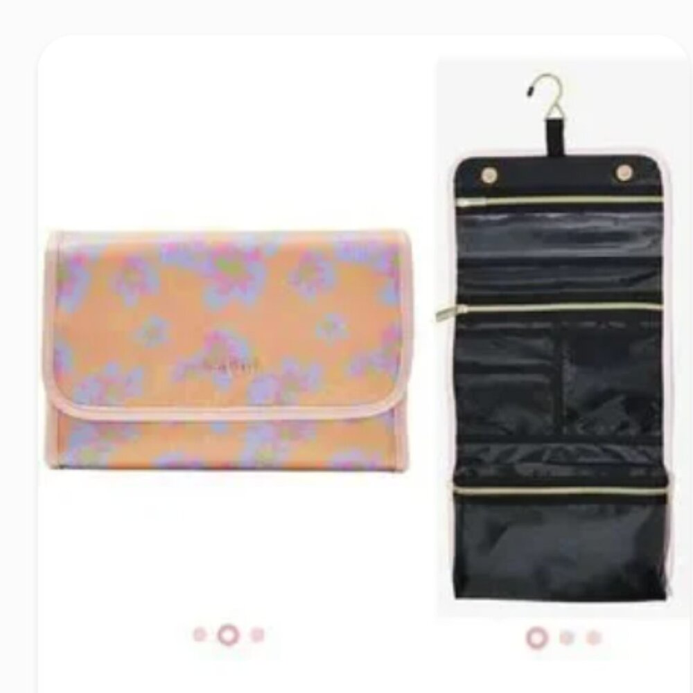 Nine West Peach Floral Hanging Travel Organizer - New With Tags